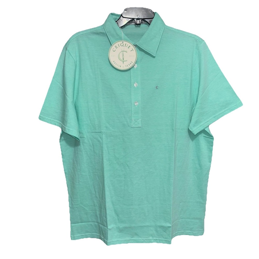 NWT Criquet polo  shirt 100% Organic cotton men's Large.